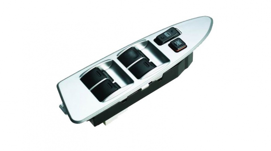 Electric glass elevator switch assembly