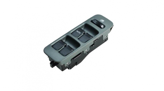 Electric glass elevator switch assembly